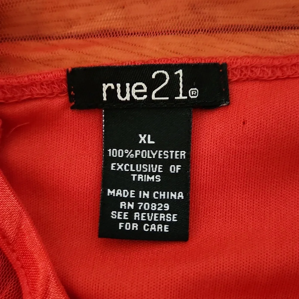 Rue21 Womens Red Sequin Dress Size XL - Picture 9 of 10